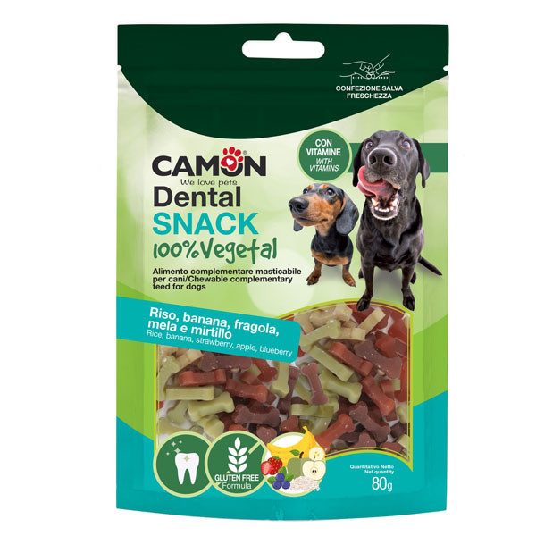 Camon Dental Snack Dog Mini Bones - Ovocné kostičky 80g Camon - 1