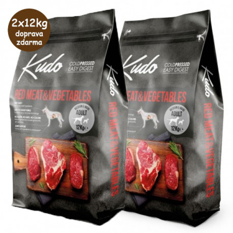 Kudo Dog Adult Medium&Maxi Red Meat 3kg Kudo - 3
