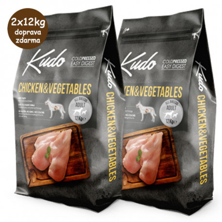 Kudo Dog Adult Medium&Maxi Chicken & Vegetables 12kg Kudo - 2