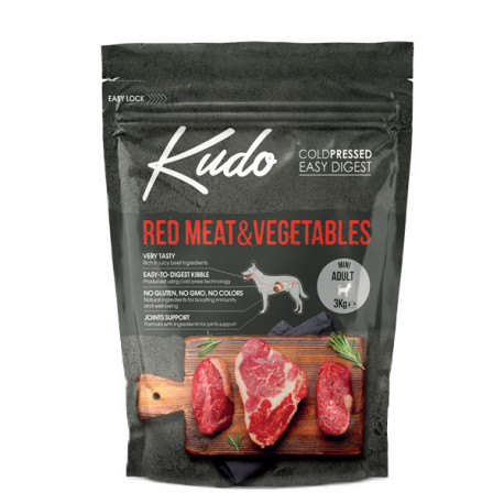 Kudo Dog LG Adult Mini Red Meat 3kg Kudo - 1