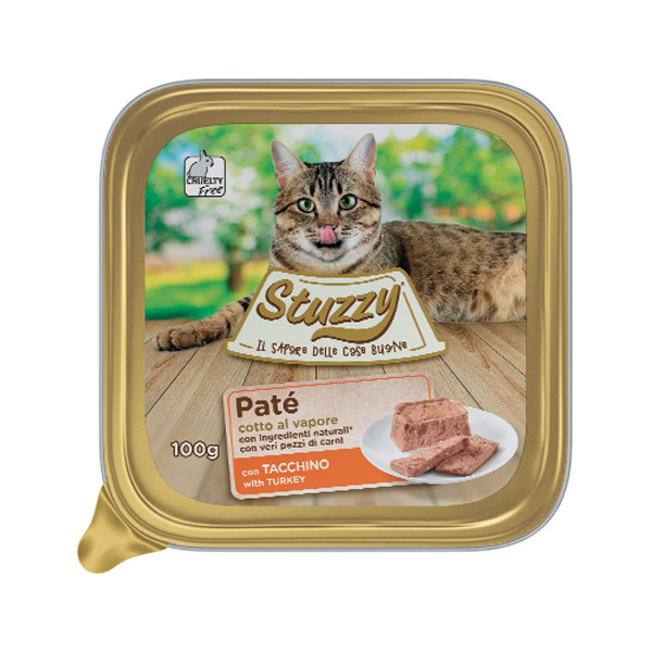 Stuzzy Cat Paté Adult s morčacím 100g Agras Delic - 1