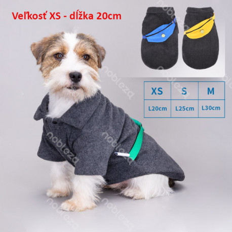 Kabát s ľadvinkou pre psa Nobleza XS 20cm Nobleza - 1