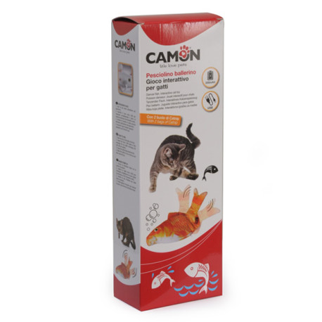 Interaktívna hračka pre mačku - pleskajúca ryba Gold Fish 26cm Camon - 1