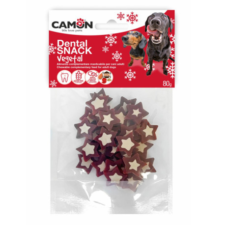Camon Dental Xmas Dog Vegetal - Stars 80g Camon - 1