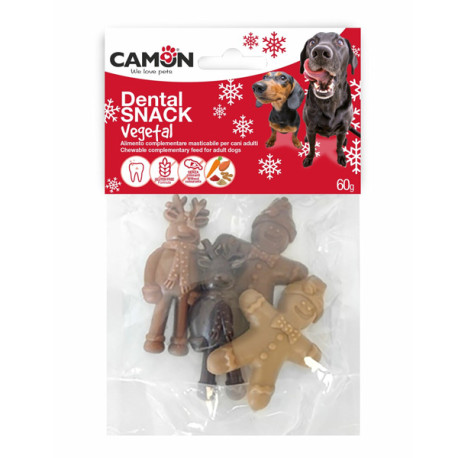 Camon Dental Xmas Dog Vegetal - Friends 60g Camon - 1