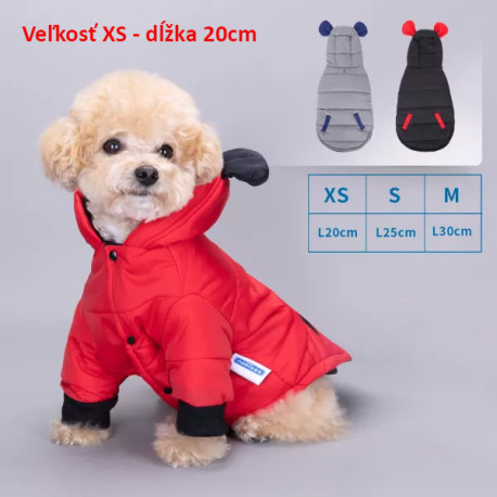 Zimná bunda Modern s kapucňou pre psa Nobleza XS 20cm Nobleza - 1