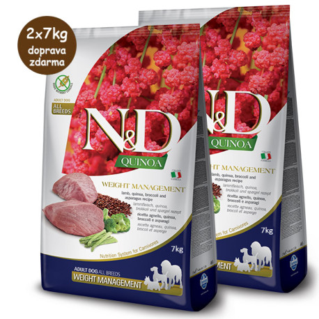 N&D GF Quinoa Dog Adult All Breed Weight Managment Lamb 2,5 kg Farmina N&D - 3