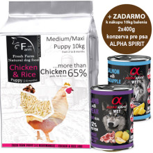 Fresh Farm Puppy 2-8 Medium/Maxi Chicken & Rice 10kg Fresh Farm - 1