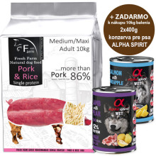 Fresh Farm Adult Medium&Maxi Single Protein - Pork & Rice 10kg Fresh Farm - 1