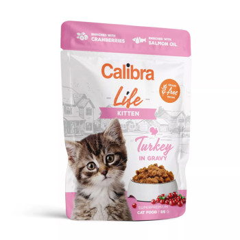 Calibra Cat Life Kitten Turkey in gravy 85g Calibra - 1