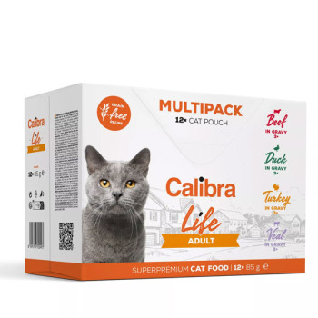 Calibra Cat Life Adult Multipack in gravy 12x85g Calibra - 1