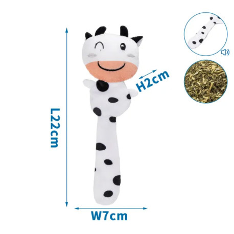 Plyšová hračka pre mačku Nobleza s Cat-Nip - krava 22cm Nobleza - 1