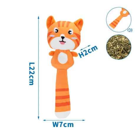 Plyšová hračka pre mačku Nobleza s Cat-Nip - tiger 22cm Nobleza - 1