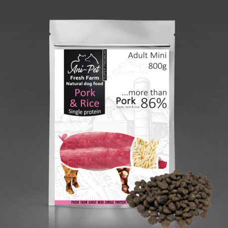 Fresh Farm Adult Mini Single Protein - Pork & Rice 800g Fresh Farm - 1