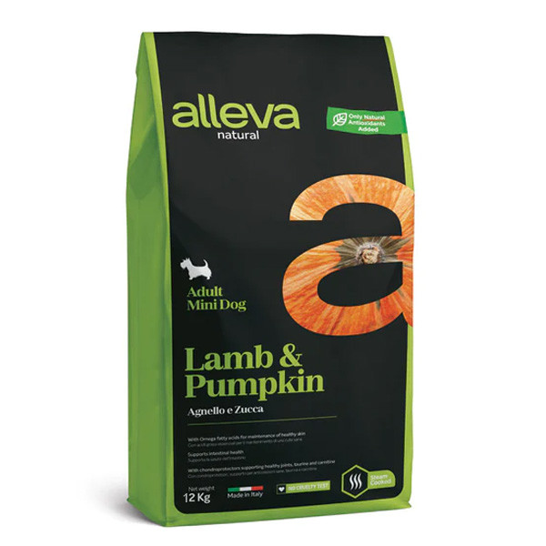 Alleva Natural Dog Adult Mini Lamb & Pumpkin 2kg Diusapet - 1